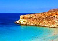 Rabbit Beach, Lampedusa, Olaszország